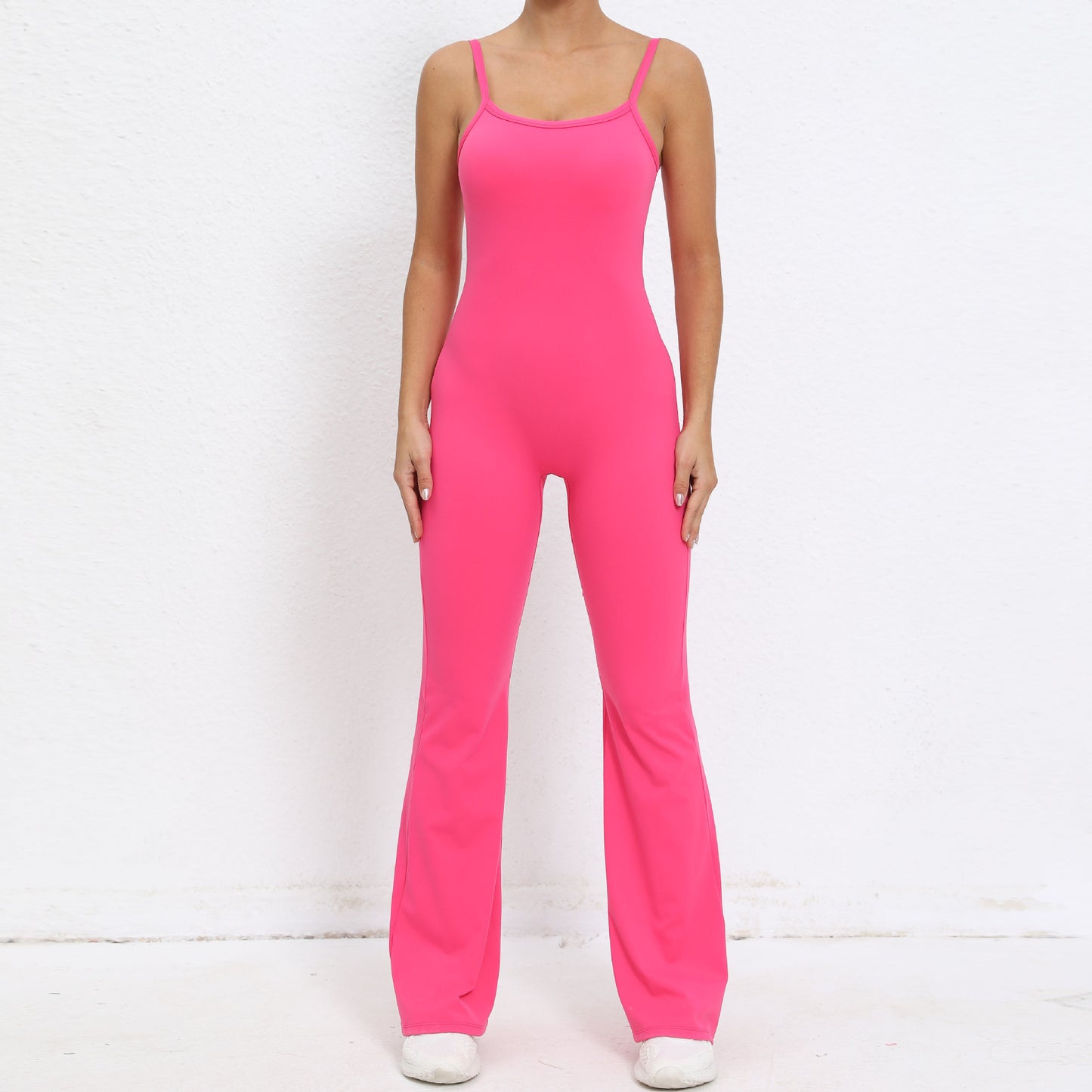 Adjustable shoulder straps, speakers, one-piece yoga clothes, nude women's tight one-piece clothes, quick-drying sports and fitness clothes
